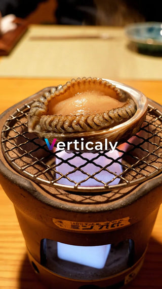 炙られたアワビ、食欲そそる