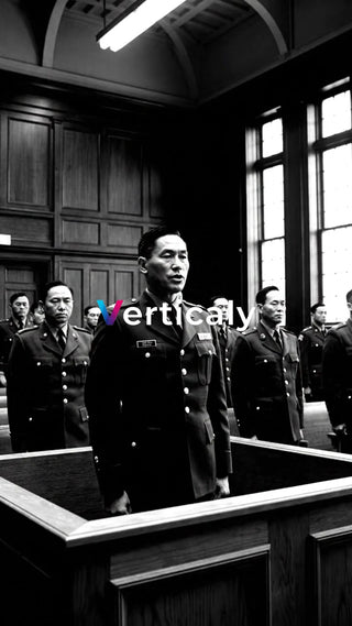 法廷で証言する軍人