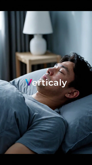 眠る男性、穏やかな朝