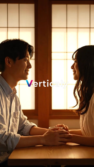 笑顔で手を取り合う二人