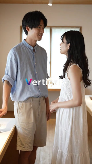 会話を楽しむ男女、カフェにて