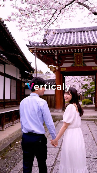 桜並木デートの午後