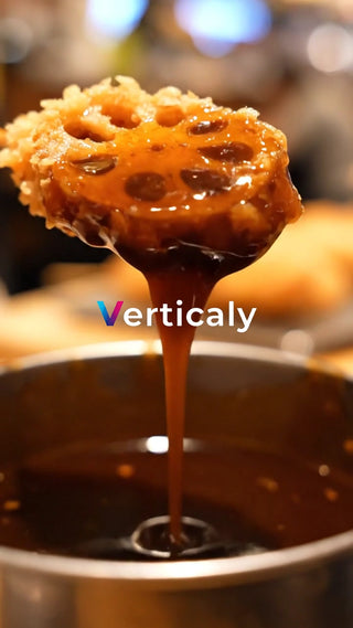 揚げ蓮根の蜜、とろける瞬間