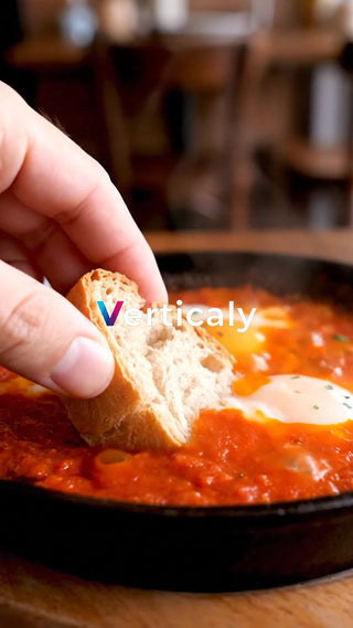 パンを浸すシャクシュカ