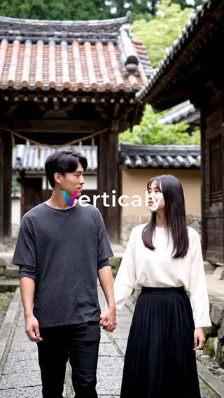 古都の街並みを歩く