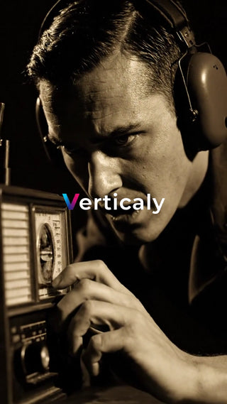 ラジオを聴く男性