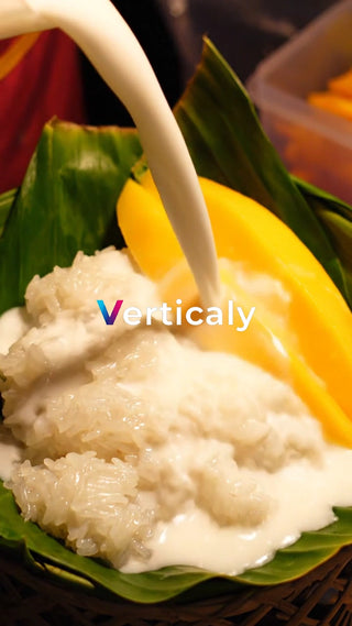 マンゴーともち米、ココナッツミルク