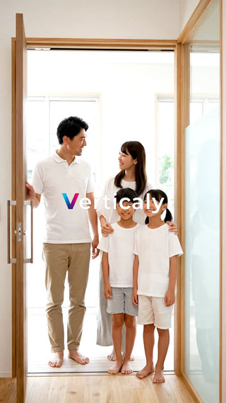 家族の笑顔、新しい門出