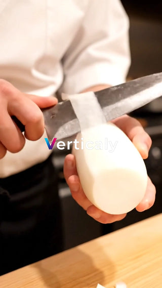 大根の皮むき、料理の準備