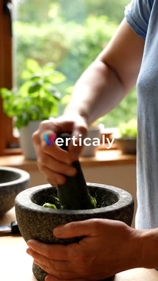 食材をすり潰す、料理の準備