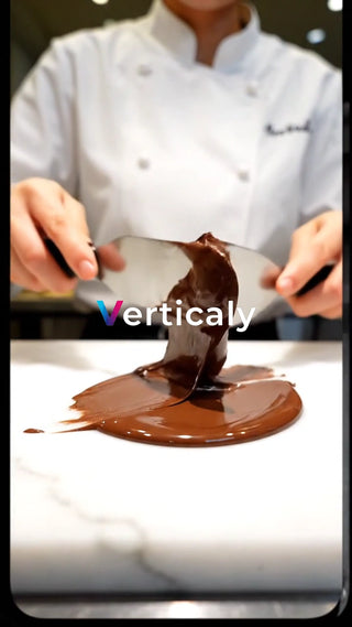 チョコレートを塗る、職人技