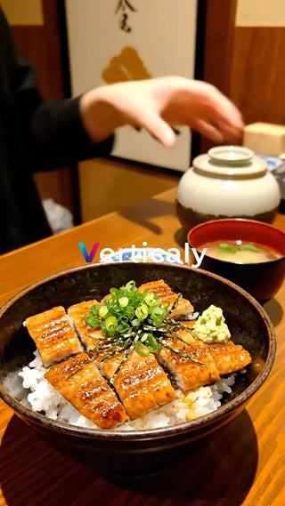 鰻丼、ご飯が見えないほど