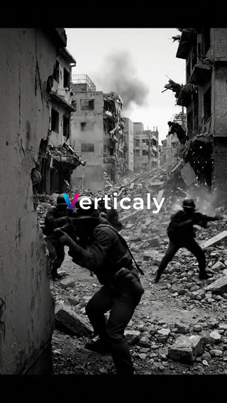 戦火の中を駆ける兵士たち