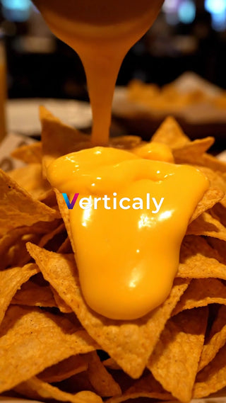 チーズをかける、とろけるナチョス