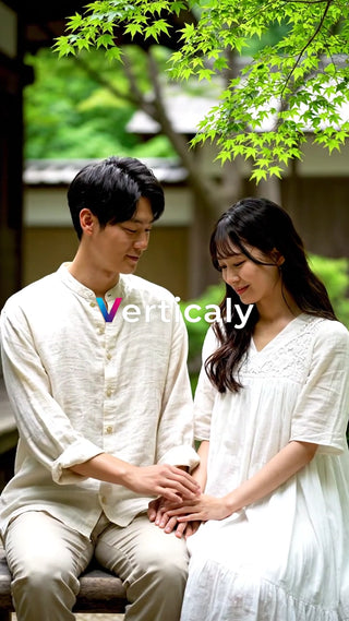 寄り添う二人、穏やかな時間