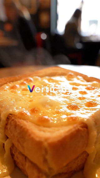 とろーりチーズのホットサンド