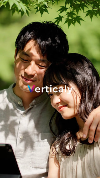 寄り添う二人、木漏れ日の下