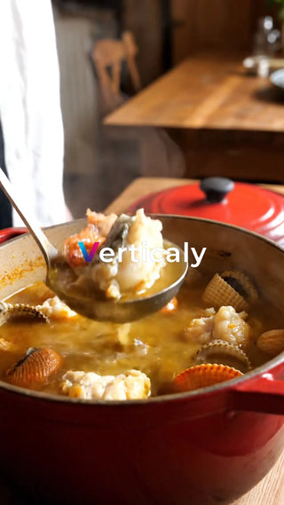 魚介たっぷり、出来立てブイヤベース