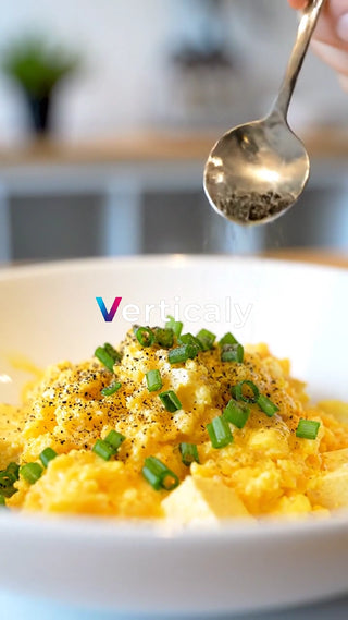 卵料理に黒胡椒をかける