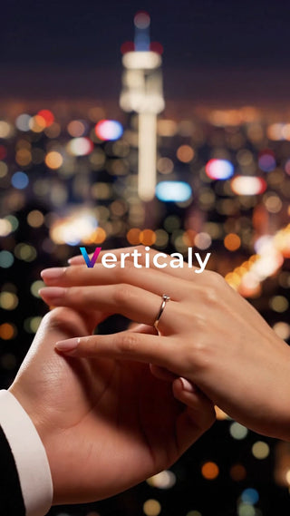 プロポーズ、夜景をバックに