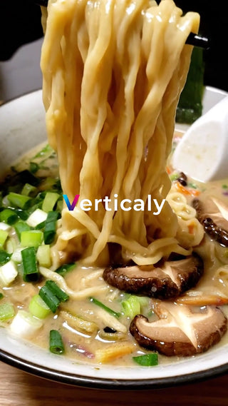 ラーメンをすする瞬間