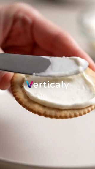 クリームチーズを塗る