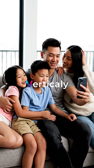 家族の思い出、スマホで撮影