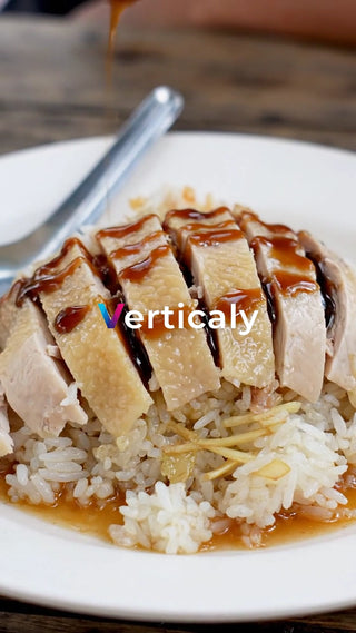 鶏肉とご飯、おいしそう