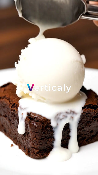 あつあつブラウニーとバニラ