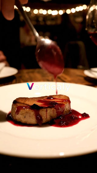 料理にソースをかける