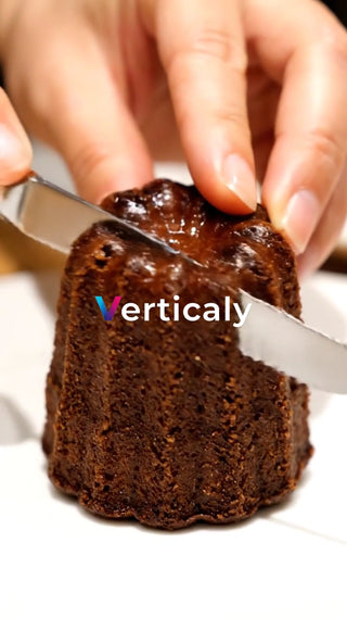 カヌレをナイフでカット