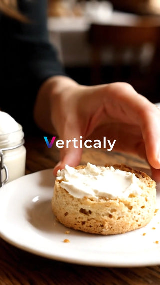 クリームを塗ったパン