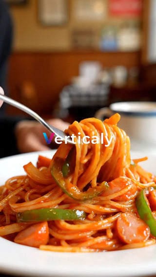 スパゲティを食べる、至福の瞬間