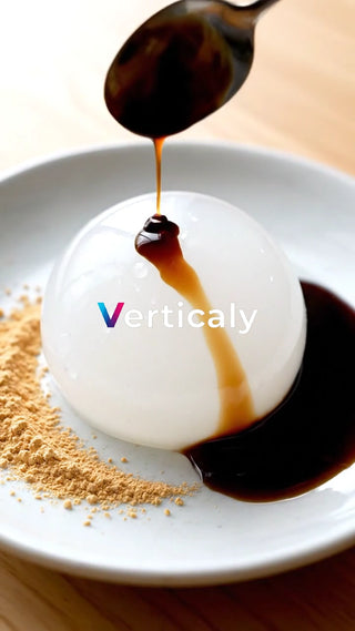 水玉スイーツ、とろけるソース