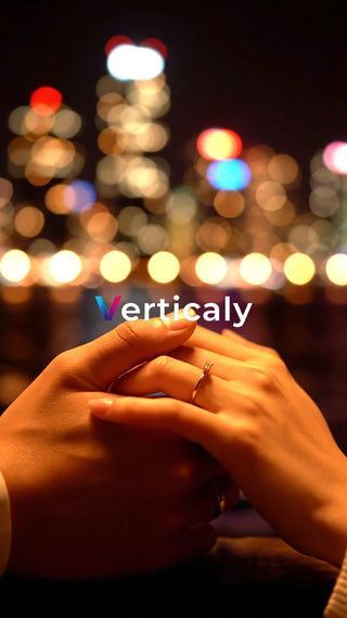 夜景をバックに誓う愛