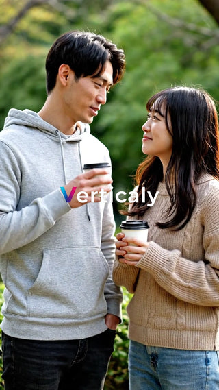 公園デート、笑顔が眩しい