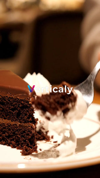 チョコレートケーキと生クリーム