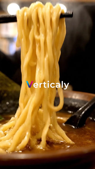 ラーメンをすする瞬間