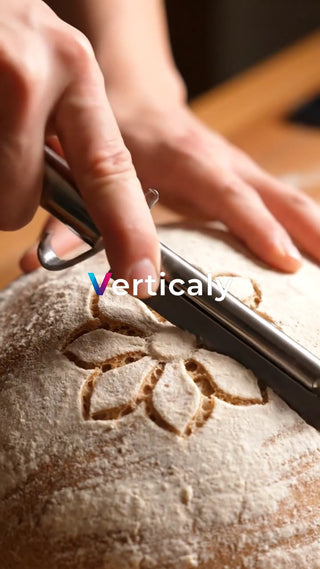 パンに描く花の装飾