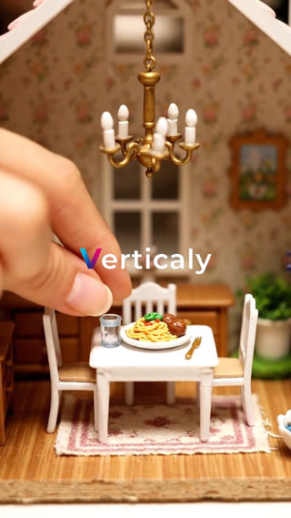 ミニチュア食卓、温かな時間