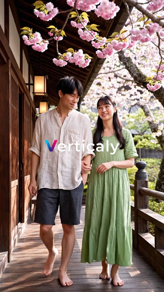 桜並木デートの午後