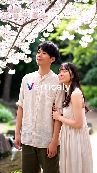 桜並木デートの午後
