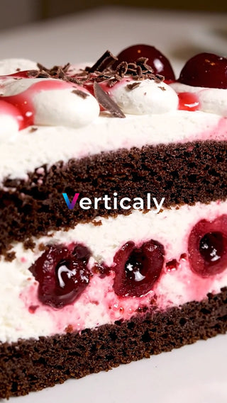 黒い森のケーキ、断面図