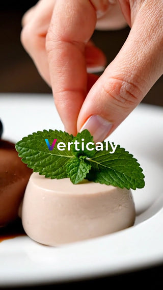 デザートにミントを添えて