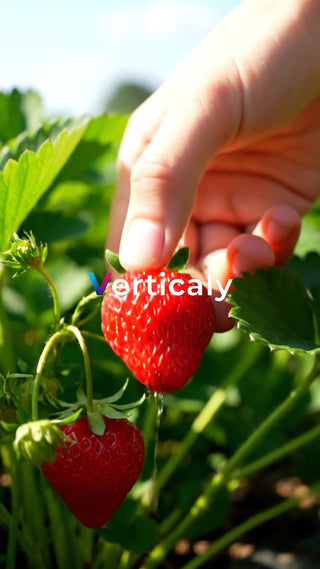 完熟いちご、摘み取り体験