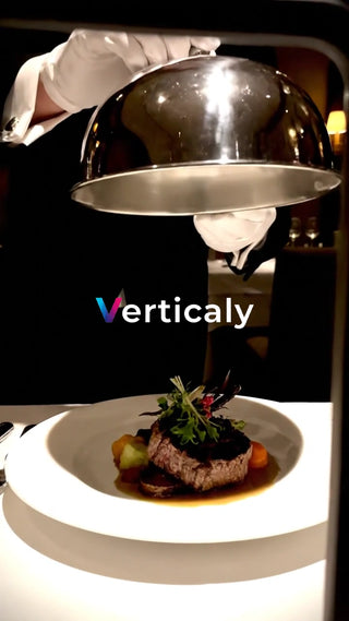 料理を運ぶ、高級感