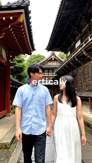 日本の古都、二人で散歩