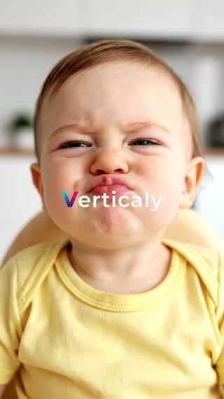 困った顔の赤ちゃん