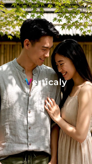 寄り添う二人、笑顔が眩しい