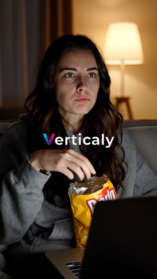 ポテチを頬張る女性、夜更かし